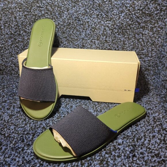 Rothy's Olive and Charcoal Sandals - Picture 7 of 8